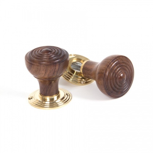 Rosewood Ringed Mortice/Rim Knob Set